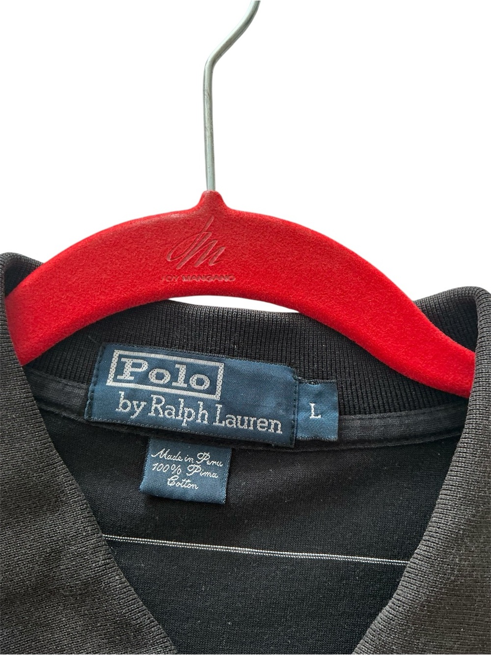 Polo by Ralph Lauren Black Men's Polo Shirt / 100% Pima cotton